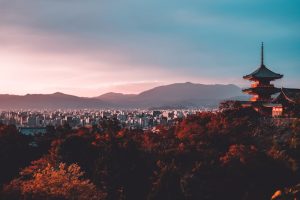 Dandadan anime aesthetic Japanese city night