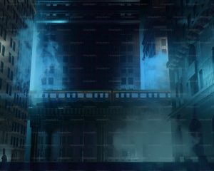 Jujutsu Kaisen dark atmospheric scene