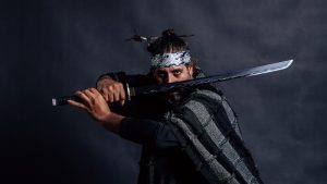 Sekiro anime samurai warrior with sword