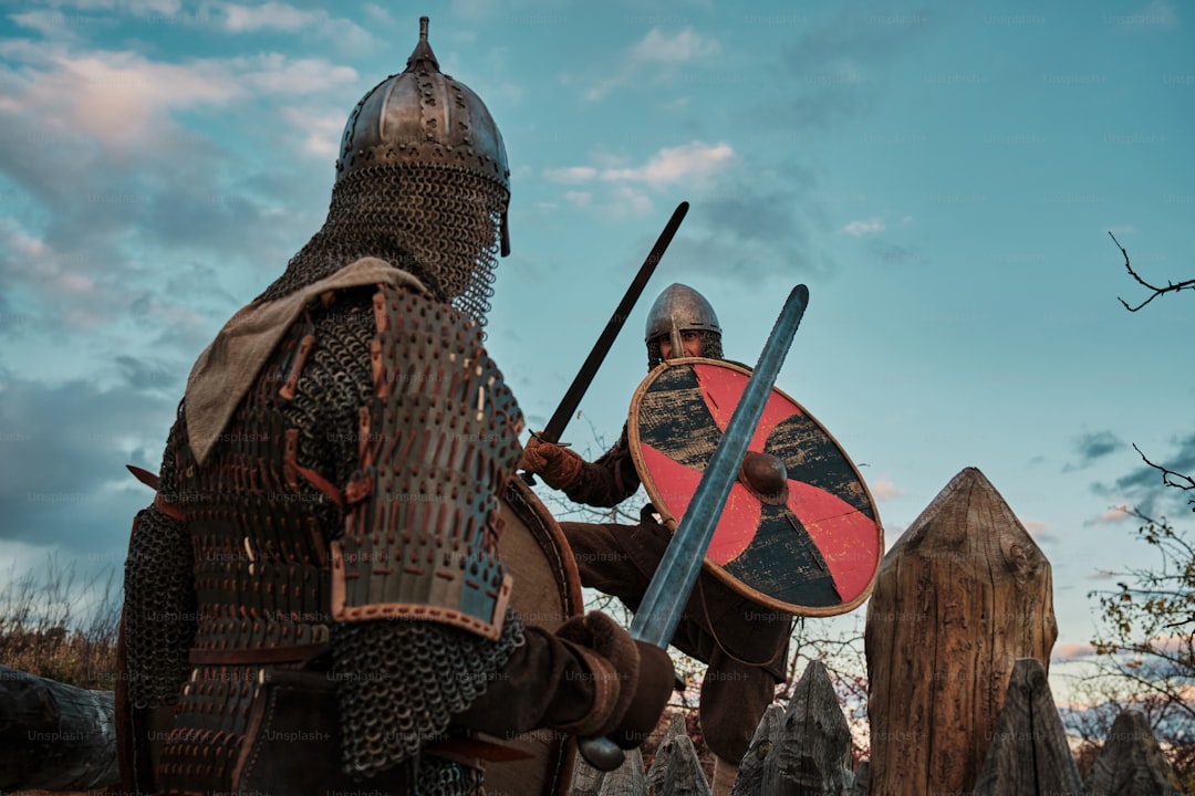 Epic armored warrior representing the Battle of Gods in One Piece Elbaph arc