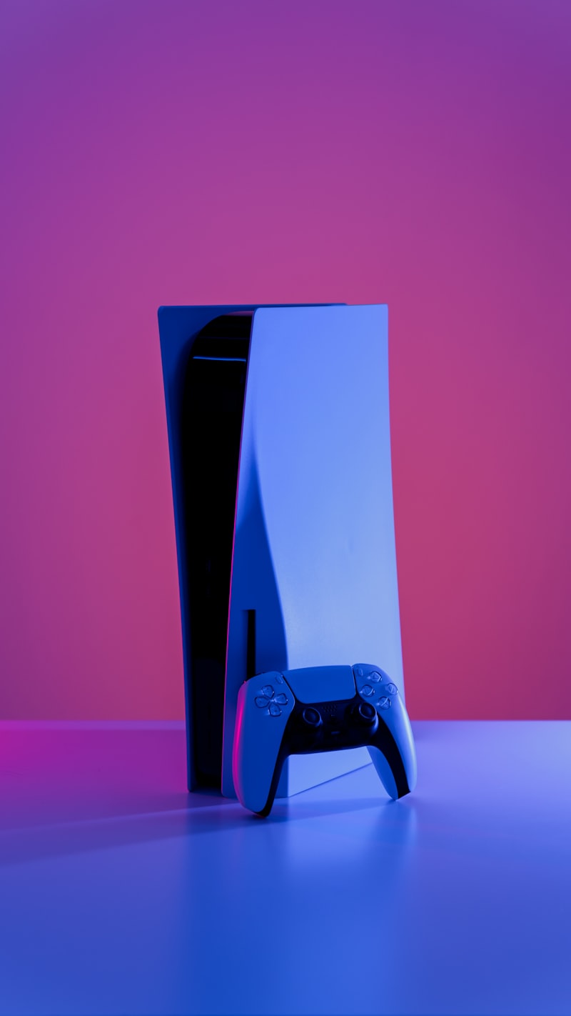 PlayStation 5 DualSense controller on dark background