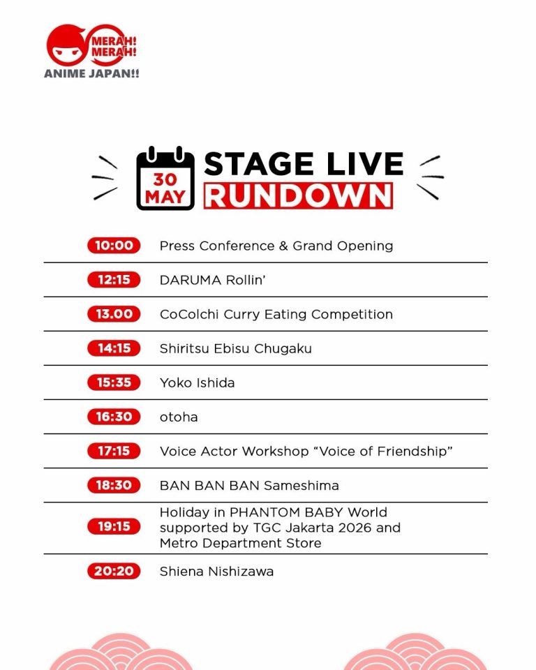 Merah! Anime Japan!! Festival Takes Over Jakarta — Yoko Ishida, Shiritsu Ebisu Chugaku, and Epic Anime IPs Make History