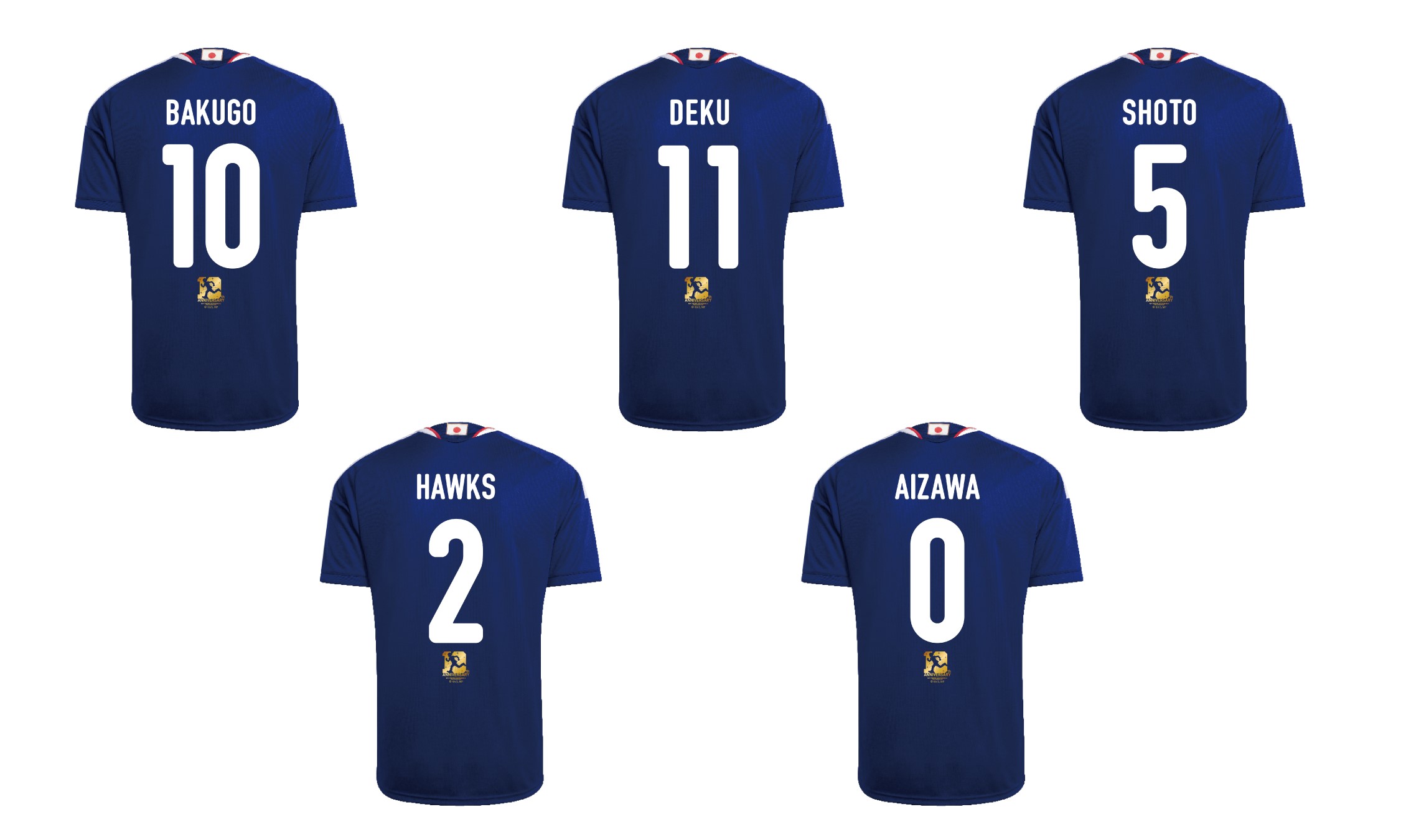 My Hero Academia x Samurai Blue adidas jersey collection