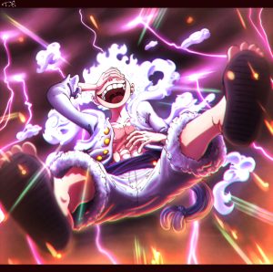 Luffy Gear 5 transformation Gokoku Sovereignty technique