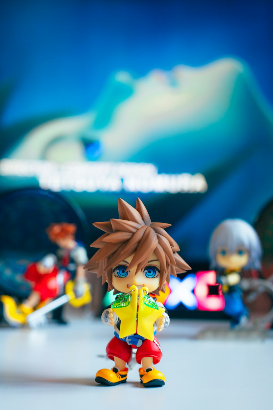 Kingdom Hearts figurines on display - beloved video game franchise getting anime series