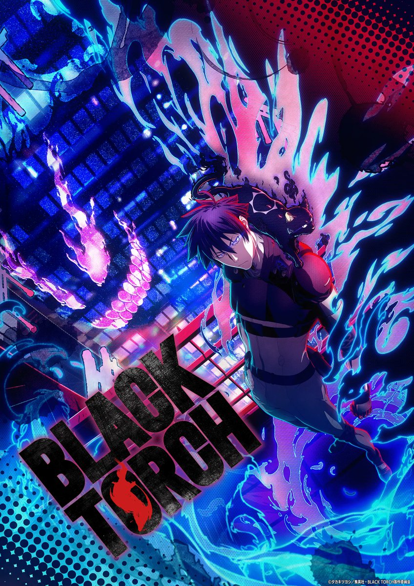 Black Torch anime key visual featuring Jiro and Rago