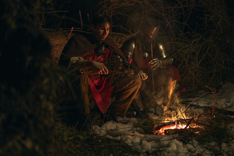 Fable fantasy RPG medieval warriors campfire