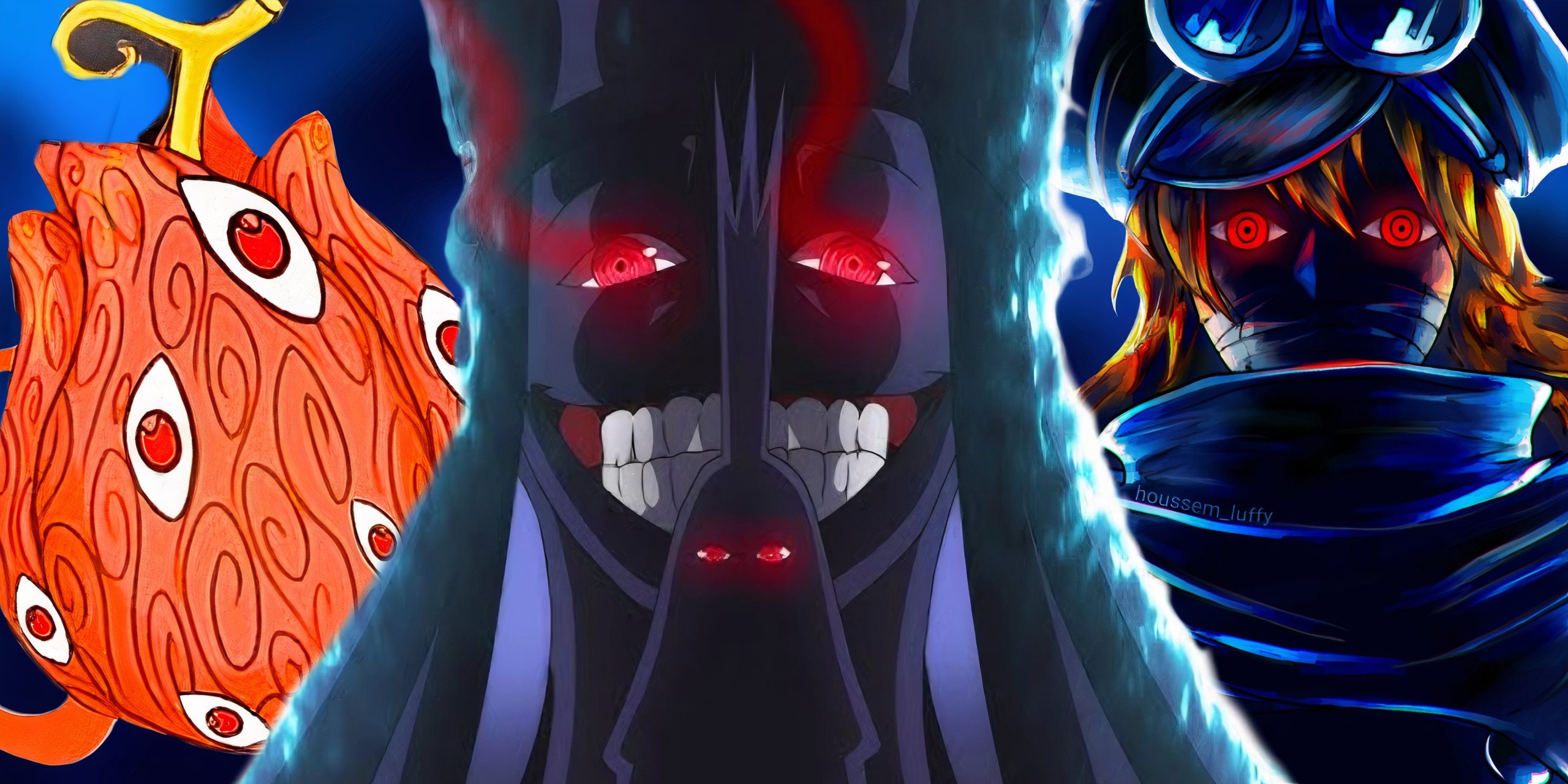 Imu's demonic four-horned transformation in One Piece manga