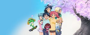 Sgt. Frog Keroro Gunsō new TV anime key visual featuring the alien frog platoon